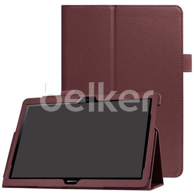 Чехол для Huawei MediaPad M5 Lite TTX кожаный Коричневый смотреть фото | belker.com.ua