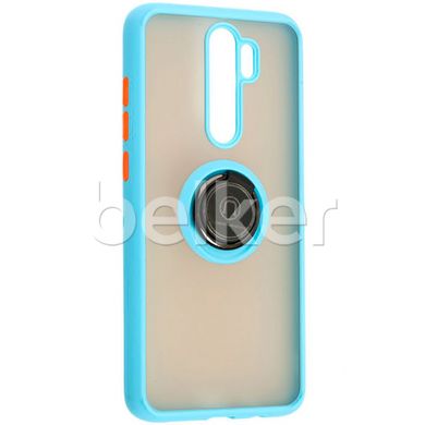 Чехол для Xiaomi Redmi Note 8 Pro LikGus Ring case Голубой смотреть фото | belker.com.ua
