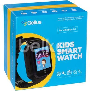 Детские смарт часы Gelius Ocean (GP-PK007) з GPS трекером Черные
