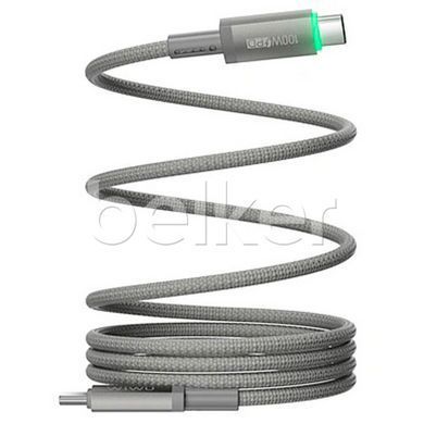 Кабель USB-C на USB-C Wiwu Maglink Magnetic Wi-C084 100W 1 метр Серый