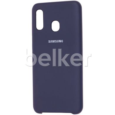 Оригинальный чехол для Samsung Galaxy A30 2019 A305 Soft Case Темно-синий смотреть фото | belker.com.ua