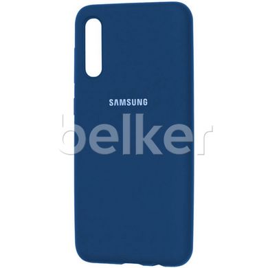 Оригинальный чехол для Samsung Galaxy A70 A705 Soft Silicone Case Синий смотреть фото | belker.com.ua