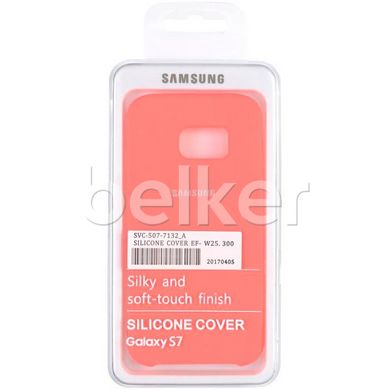 Оригинальный чехол для Samsung Galaxy S7 G930 Soft Case Розовый смотреть фото | belker.com.ua