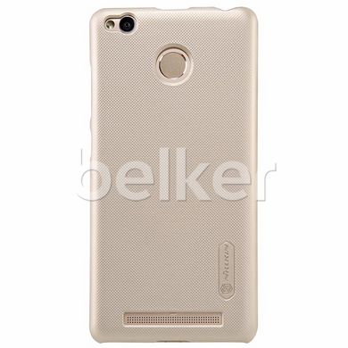 Пластиковый чехол для Xiaomi Redmi 3s/3pro Nillkin Frosted Shield Золотой смотреть фото | belker.com.ua