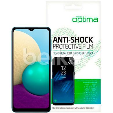 Противоударная TPU пленка для Samsung Galaxy A02 (A022) Optima Anti-Shock на экран Прозрачный смотреть фото | belker.com.ua