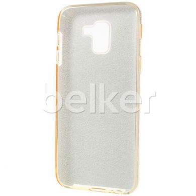 Силиконовый чехол для Samsung Galaxy J6 2018 (J600) Remax Glitter Золотой смотреть фото | belker.com.ua