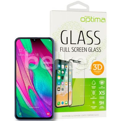 Защитное стекло для Samsung Galaxy A40 A405 Optima 3D Черный смотреть фото | belker.com.ua