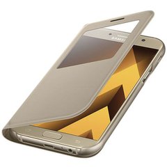 Чехол книжка для Samsung Galaxy A7 2017 A720 Flip Wallet Cover Копия Золотой смотреть фото | belker.com.ua