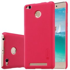 Пластиковый чехол для Xiaomi Redmi 3s/3pro Nillkin Frosted Shield Красный смотреть фото | belker.com.ua