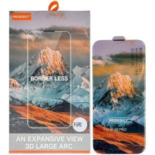 Безрамочное защитное стекло iPhone 16 Pro Mossily Border Less
