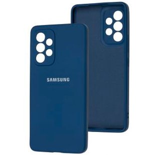 Оригинальный чехол для Samsung Galaxy A53 (A536) Silicone case Синий смотреть фото | belker.com.ua