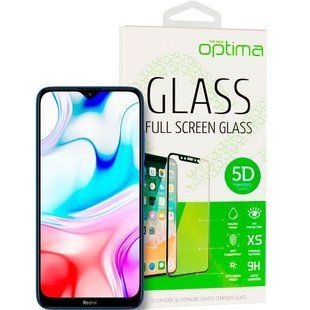 Защитное стекло для Xiaomi Redmi 8 Optima 5D Черный смотреть фото | belker.com.ua