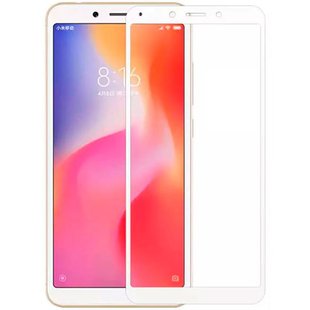 Защитное стекло Xiaomi Redmi 6 Tempered Glass 3D Белый смотреть фото | belker.com.ua