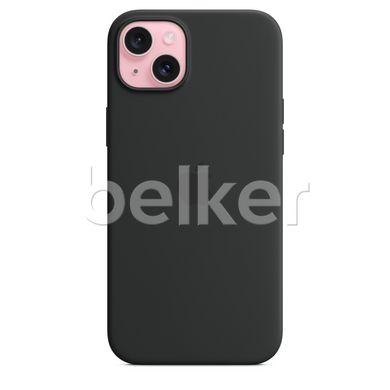 Чехол Apple Silicone Case MagSafe для iPhone 15 Plus Черный