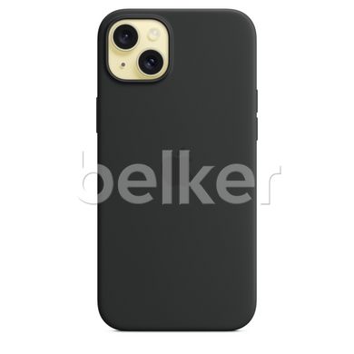 Чехол Apple Silicone Case MagSafe для iPhone 15 Plus Черный
