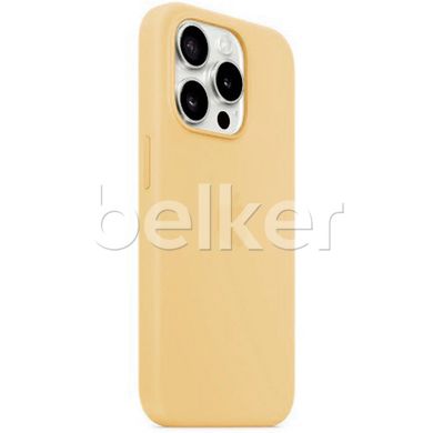 Чехол для для iPhone 15 Pro Silicone case Жёлтый смотреть фото | belker.com.ua