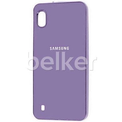 Чехол для Samsung Galaxy A10 2019 (A105) Soft glass case Сиреневый смотреть фото | belker.com.ua