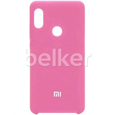 Чехол для Xiaomi Redmi Note 6 Pro Silicone Case оригинальный Розовый смотреть фото | belker.com.ua