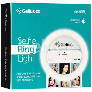 Кольцевая лампа для селфи Gelius Pro GP-SR001 Белая