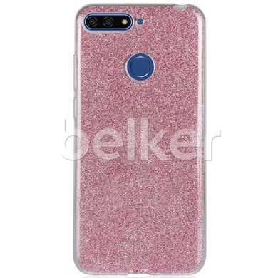 Силиконовый чехол для Huawei Honor 7c Remax Glitter Silicon Розовый смотреть фото | belker.com.ua