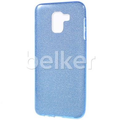 Силиконовый чехол для Samsung Galaxy J6 2018 (J600) Remax Glitter Голубой смотреть фото | belker.com.ua