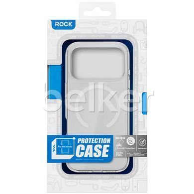 Силиконовый чехол на iPhone 17 Pro Max Rock Crystal with MagSafe Прозрачный