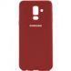 Оригинальный чехол для Samsung Galaxy J8 2018 (J810) Soft Case Бордовый смотреть фото | belker.com.ua