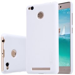 Пластиковый чехол для Xiaomi Redmi 3s/3pro Nillkin Frosted Shield Белый смотреть фото | belker.com.ua