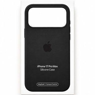 Чехол для iPhone 17 Pro Max Silicone Case with MagSafe (AAA) Черный