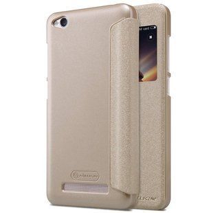 Чехол книжка для Xiaomi Redmi 4a Nillkin Spark Золотой смотреть фото | belker.com.ua