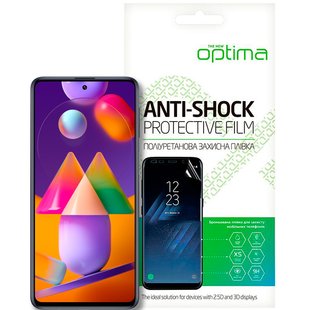 Противоударная TPU пленка Samsung Galaxy M31s (M317) Optima Anti-Shock Прозрачный смотреть фото | belker.com.ua