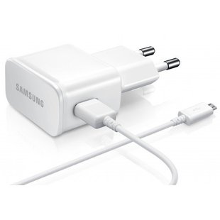 Зарядное устройство Samsung 10W 2.1A c кабелем micro USB Original Белое