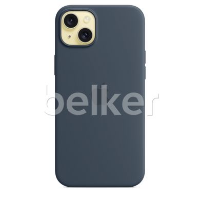 Чехол Apple Silicone Case MagSafe для iPhone 15 Plus Синий
