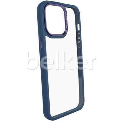 Чехол для iPhone 15 Casepro Metall bezel Синий смотреть фото | belker.com.ua