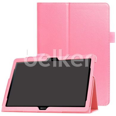 Чехол для Huawei MediaPad M5 Lite TTX кожаный Розовый смотреть фото | belker.com.ua