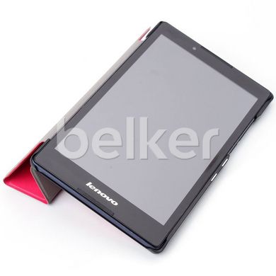 Чехол для Lenovo Tab 2 8.0 A8-50 Moko кожаный Малиновый смотреть фото | belker.com.ua