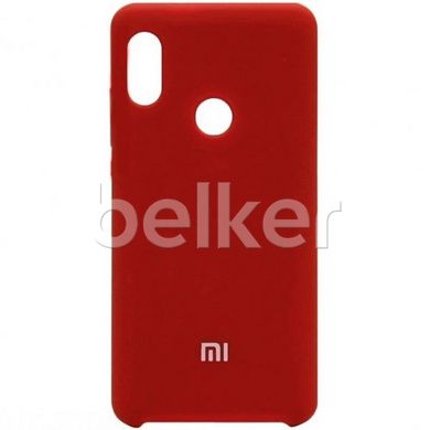 Чехол для Xiaomi Redmi Note 6 Pro Silicone Case оригинальный Красный смотреть фото | belker.com.ua