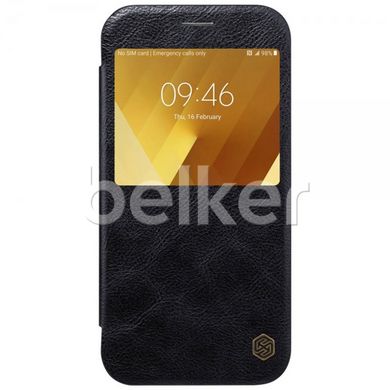 Чехол книжка для Samsung Galaxy A7 2017 A720 Nillkin Qin кожаный Черный смотреть фото | belker.com.ua