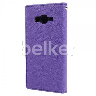 Чехол книжка для Samsung Galaxy J2 J200 Goospery Фиолетовый смотреть фото | belker.com.ua