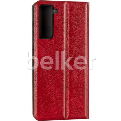 Чехол книжка для Samsung Galaxy S21 G991 Book Cover Leather Gelius New Бордовый смотреть фото | belker.com.ua