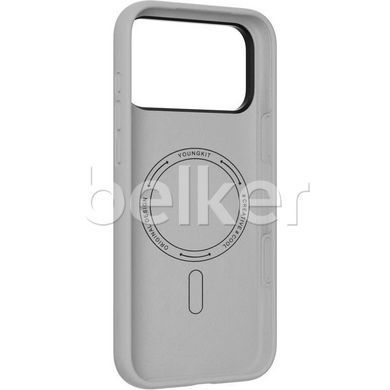 Чехол на iPhone 17 Pro Max Youngkit Cream Series with MagSafe Черный