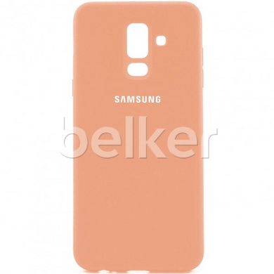Оригинальный чехол для Samsung Galaxy J8 2018 (J810) Soft Case Бежевый смотреть фото | belker.com.ua