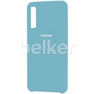 Оригинальный чехол Samsung Galaxy A7 2018 (A750) Silicone Case Голубой смотреть фото | belker.com.ua