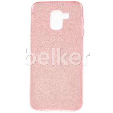 Силиконовый чехол для Samsung Galaxy J6 2018 (J600) Remax Glitter Розовый смотреть фото | belker.com.ua