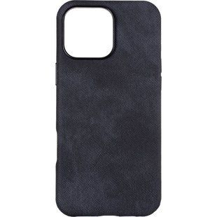 Чехол для iPhone 16 Pro Max Denim Case (MagSafe) Черный