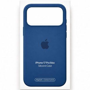 Чехол для iPhone 17 Pro Max Silicone Case with MagSafe (AAA) Синий