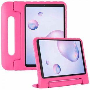 Противоударный чехол для Samsung Galaxy Tab A7 10.4 2020 Silicone handle Малиновый смотреть фото | belker.com.ua