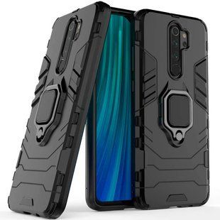 Противоударный для Xiaomi Redmi Note 8 Pro Transformer Ring case Черный смотреть фото | belker.com.ua