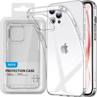 Силиконовый чехол для iPhone 15 Rock Pure case Прозрачный Прозрачный смотреть фото | belker.com.ua