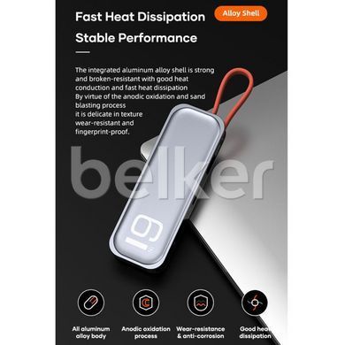 Адаптер хаб Rock Hub Type-C 6 in 1 RJ45